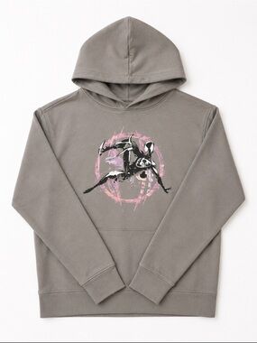 Spider-Man Graphic Hoodie Kids XL Gray Pullover Sweatshirt